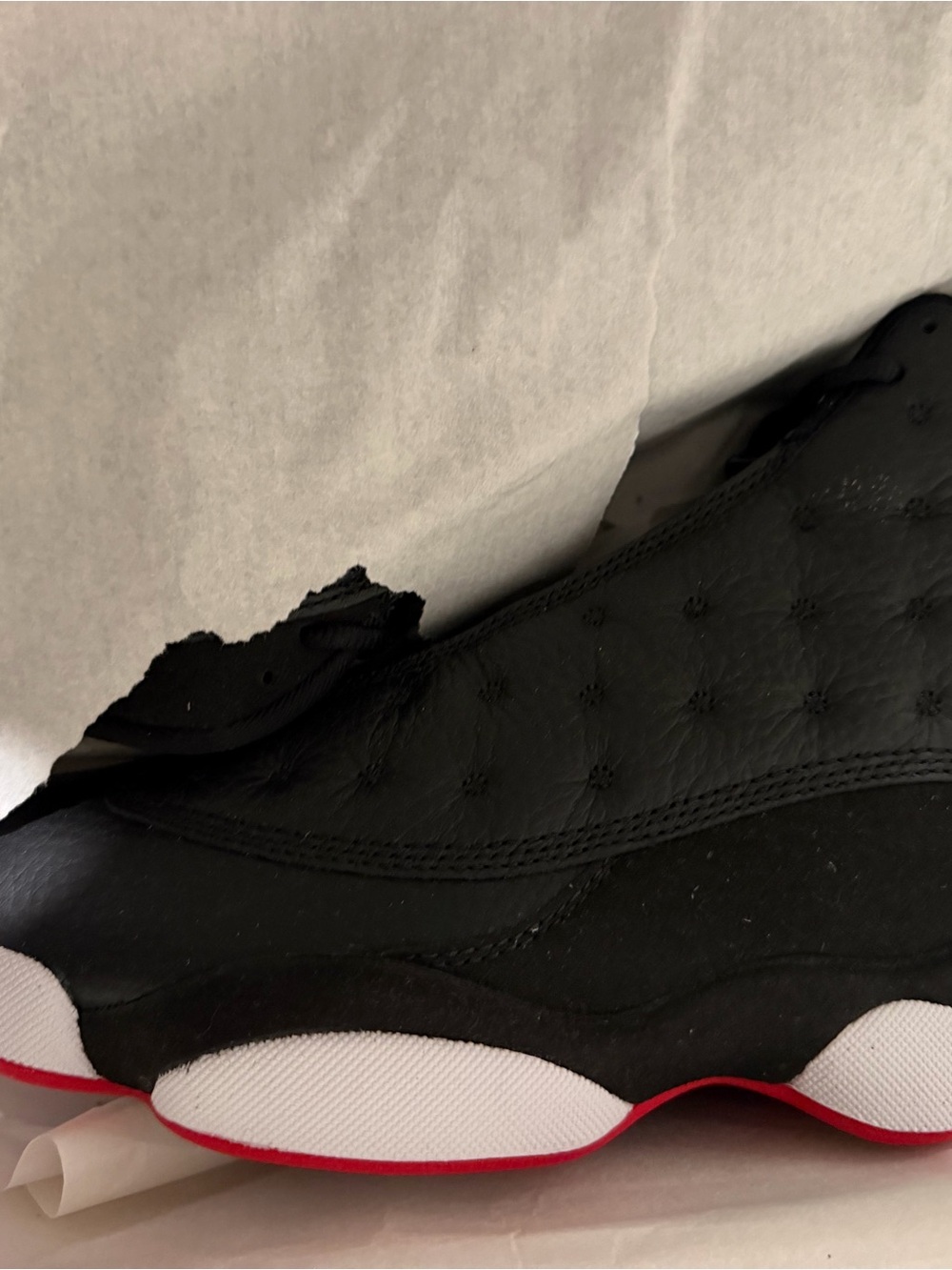 Jordan Men's Black and Red Low-Top Basketball Sneakers